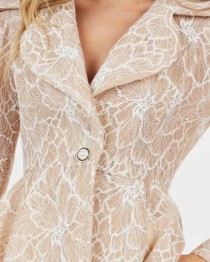 Monarch Lace Peplum Blazer