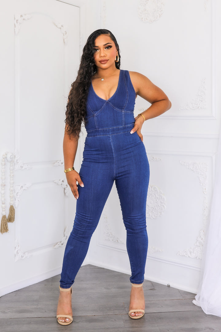 Denim on Denim Jumpsuit