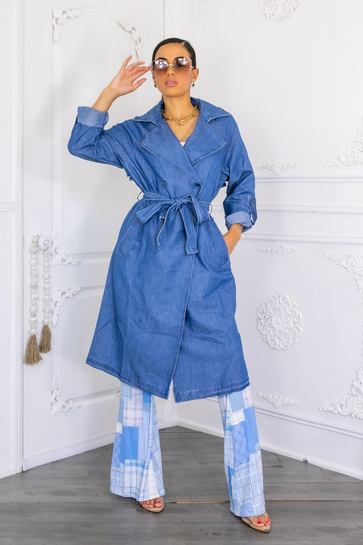 Denim Fashion Lightweight Coat