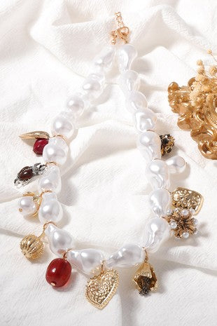 The Heirloom Baroque Charm Necklace