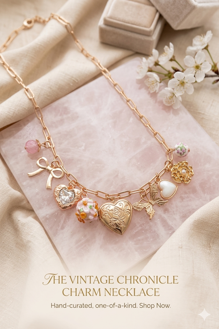 Sweet Charm Necklace Vintage Inspired