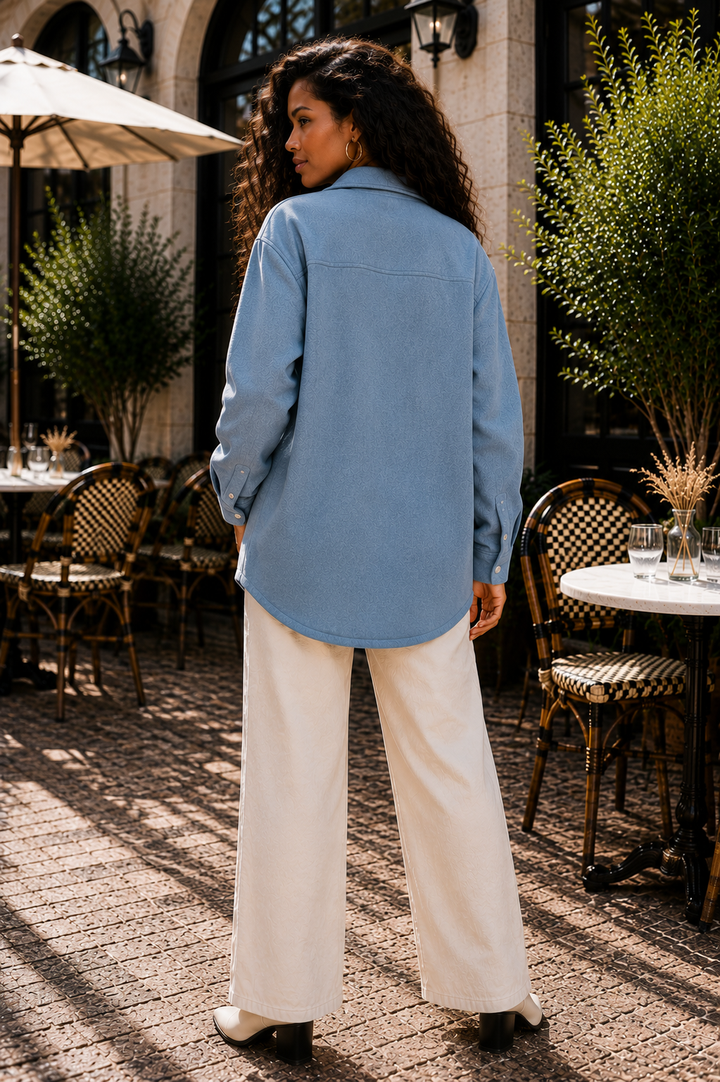 Willow Oversized Textured Button-Up Shacket
