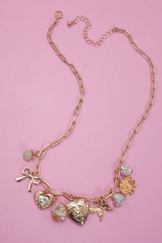 Sweet Charm Necklace Vintage Inspired