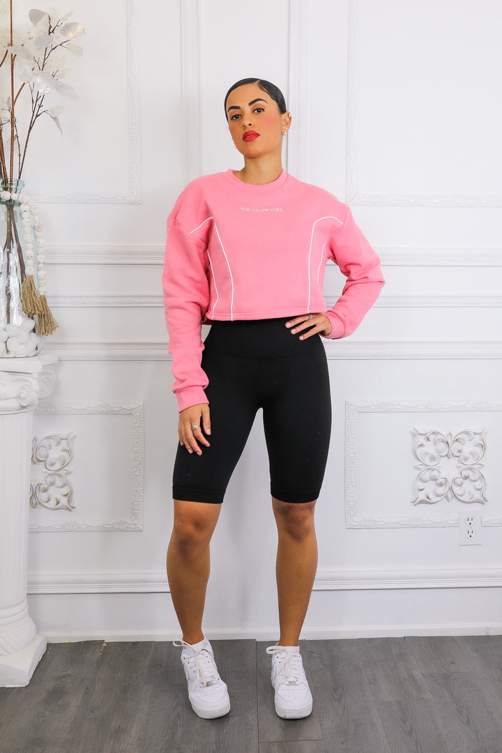 You Glow Girl Cropped Sweater