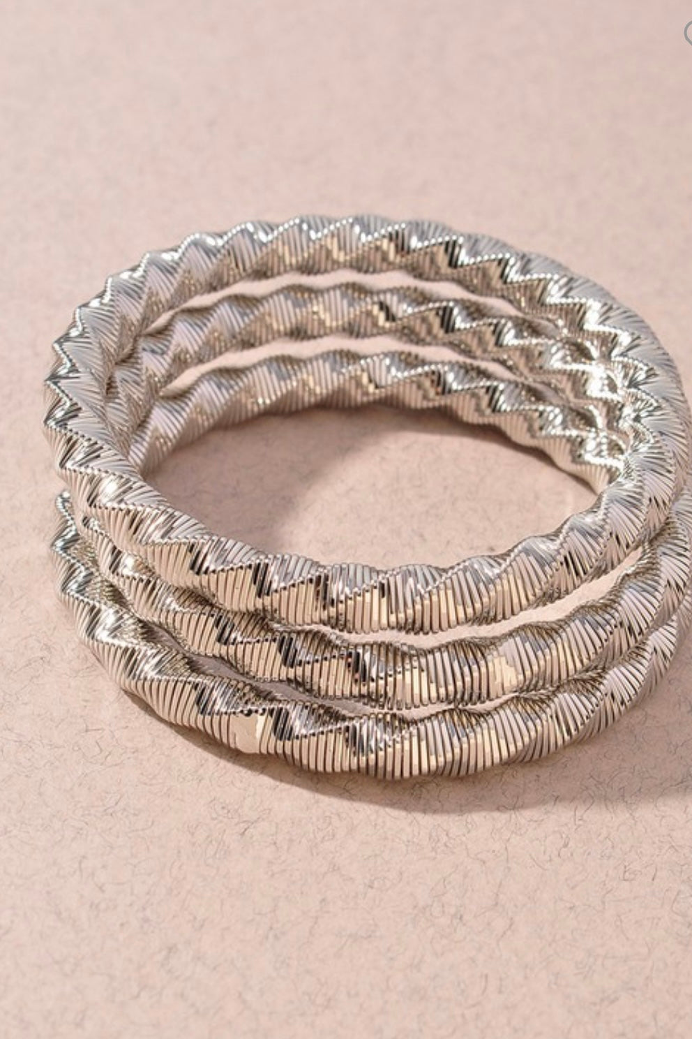 Omega Stretch Twisted Stretch Bracelet Set