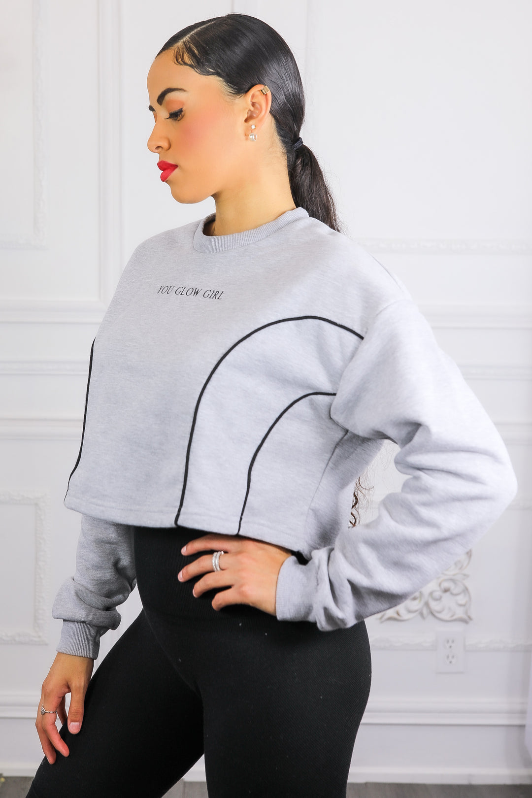 You Glow Girl Cropped Sweater