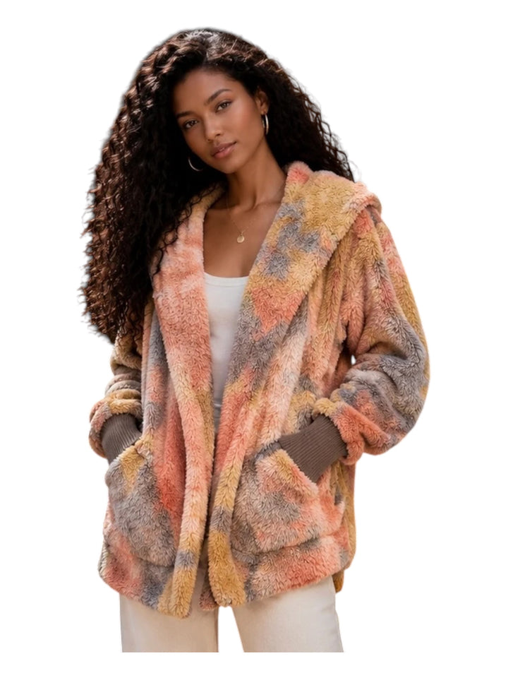 Cozy Canyon Hooded Sherpa Cardigan