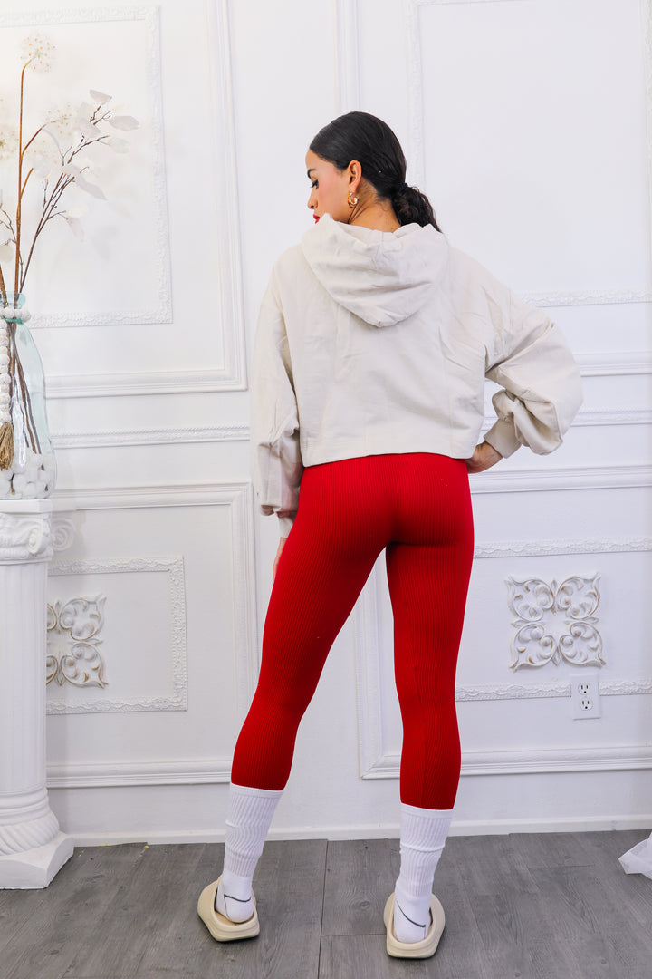 Ribbed Seamless High Waisted Leggings