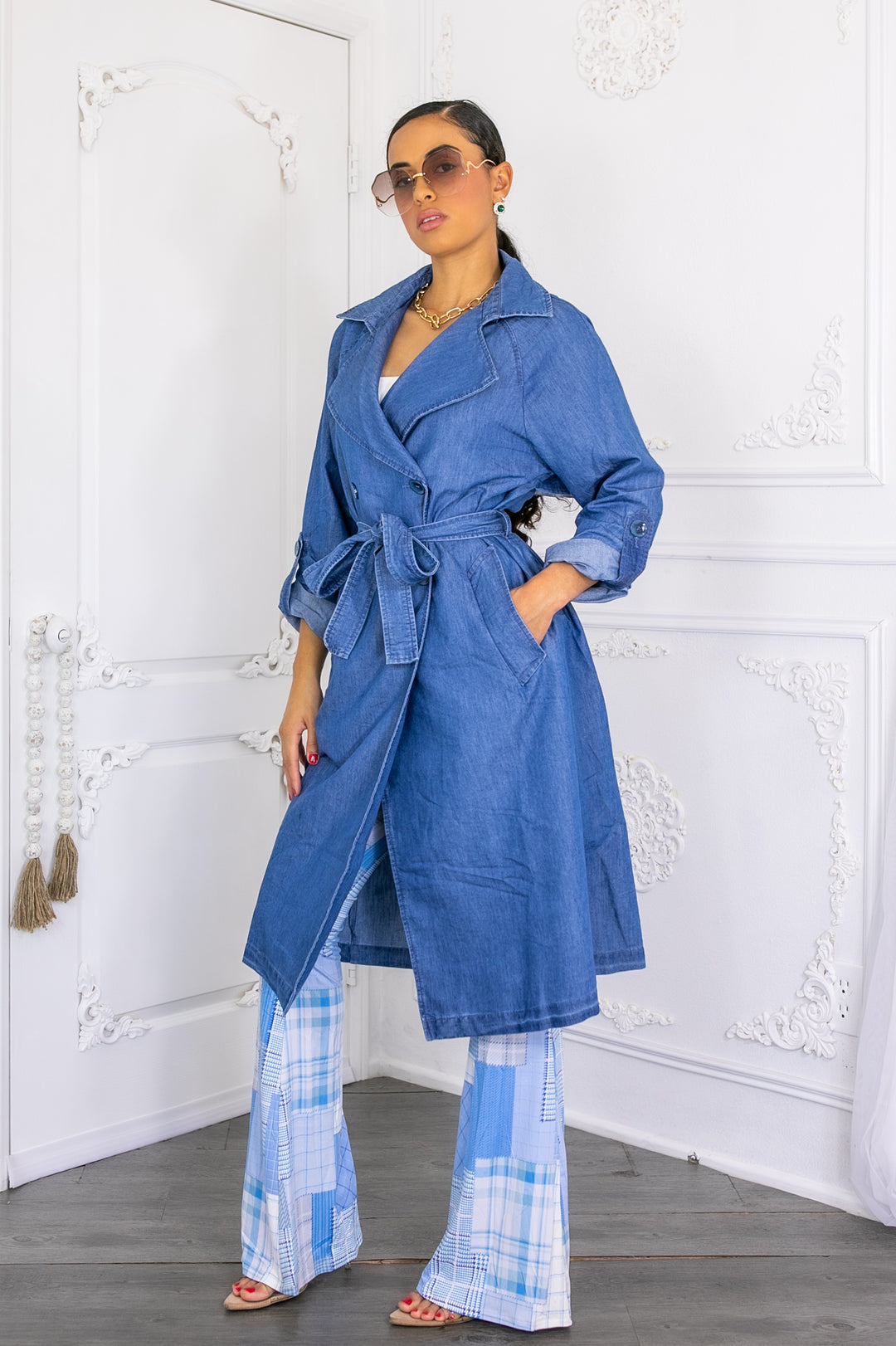 Denim Fashion Lightweight Coat