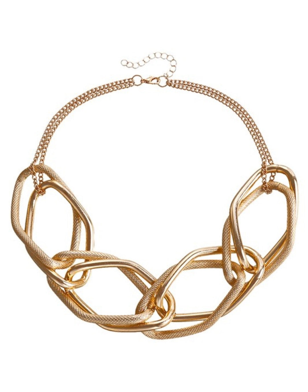 Geometric Chain Statement Piece Necklace