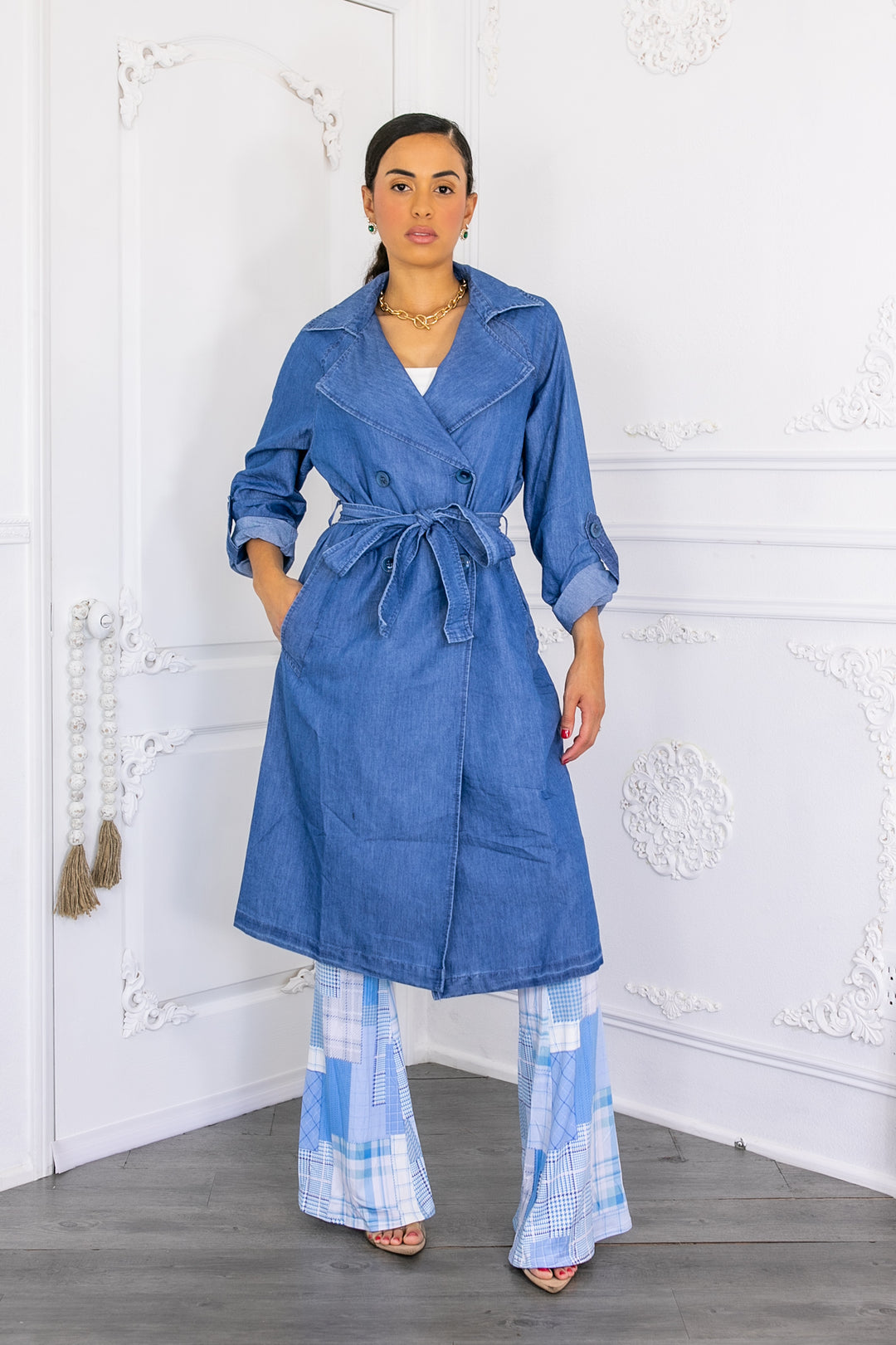 Denim Fashion Lightweight Coat