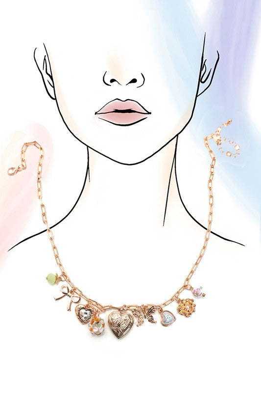 Sweet Charm Necklace Vintage Inspired