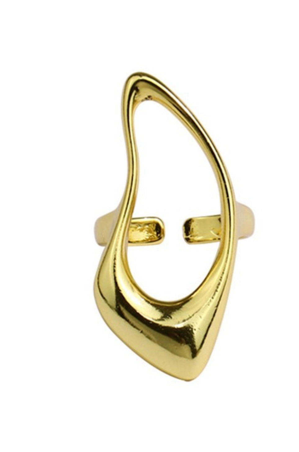 Sculpted Hollow Statement Ring – Gold & Silver Options