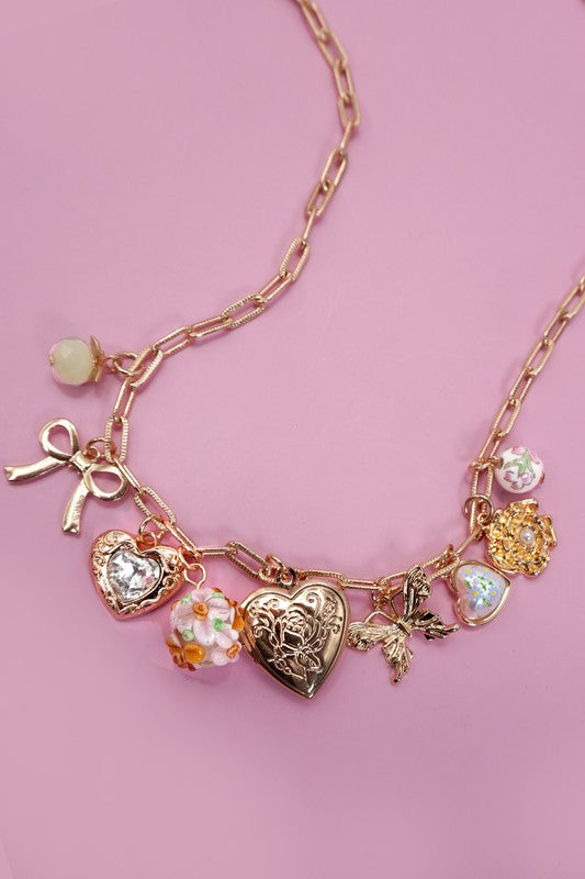 Sweet Charm Necklace Vintage Inspired