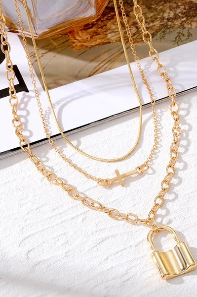 18K Stainless Steel Tarnish Free Layered Necklace