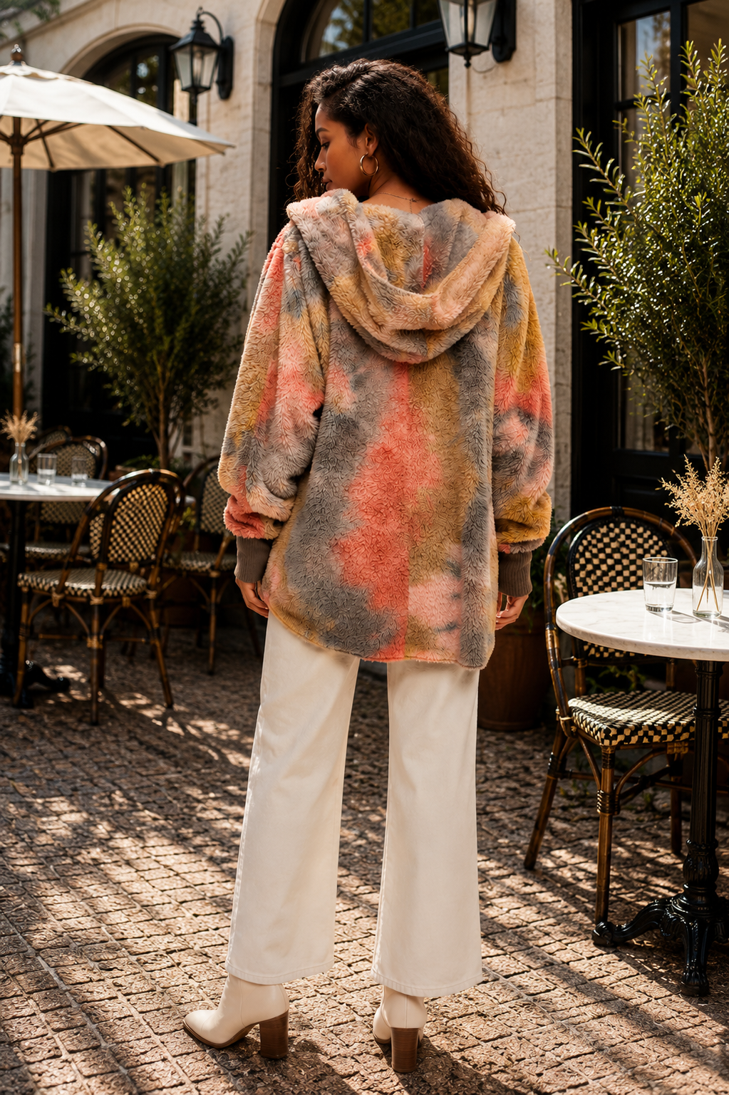 Cozy Canyon Hooded Sherpa Cardigan