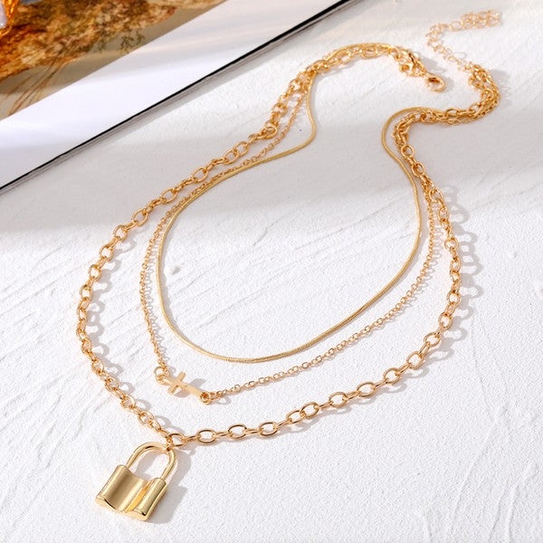 18K Stainless Steel Tarnish Free Layered Necklace
