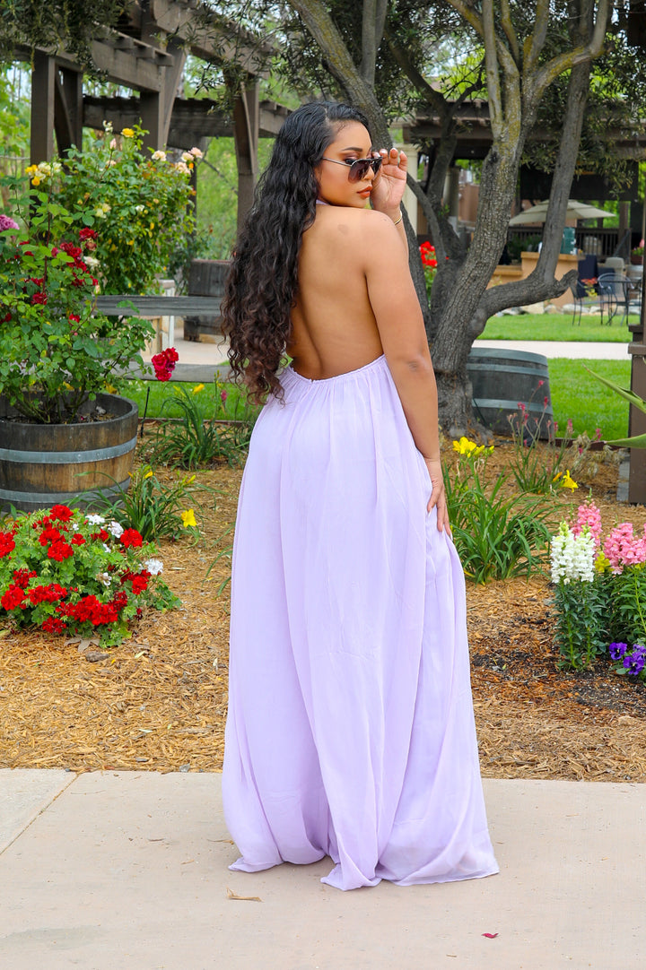 A Little Extra Wide Leg Halter Jumpsuit