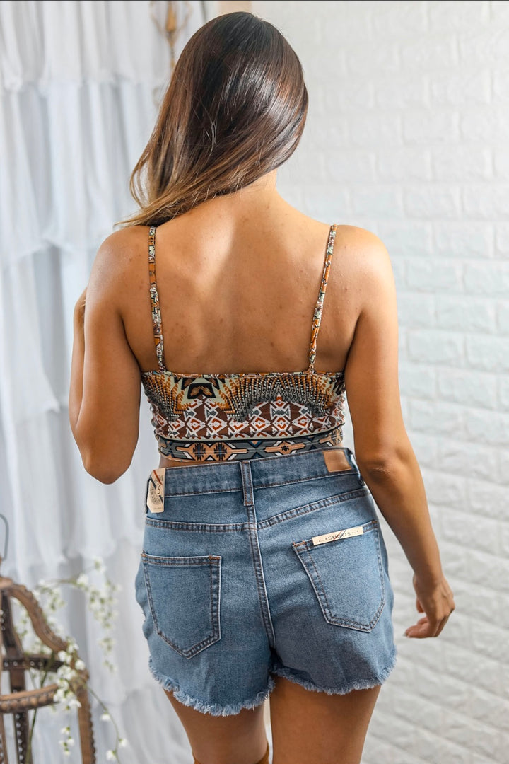 Tie a Knot Tribal Crop Top