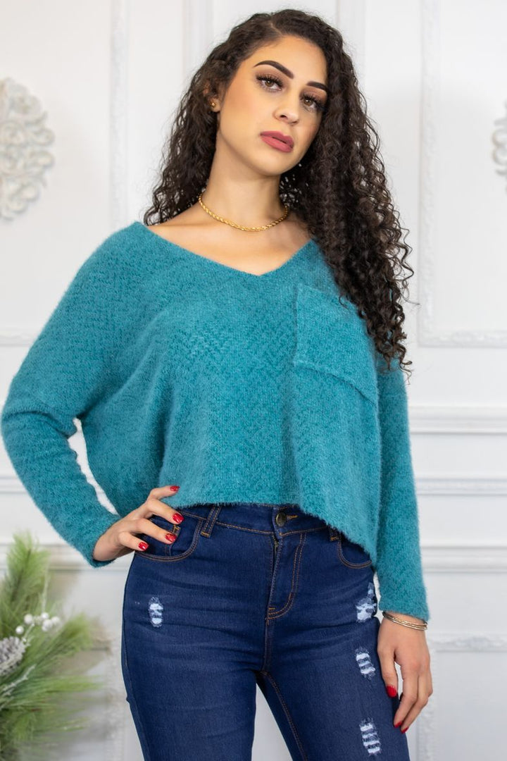 Sweater  Weather Loose Fit Cropped Sweater