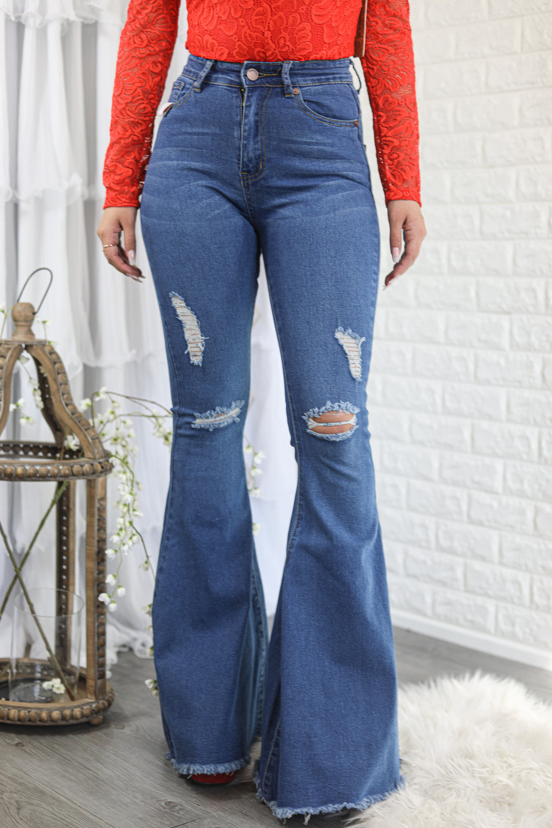 Make it Flare Bell Bottoms Jeans - SURELYMINE