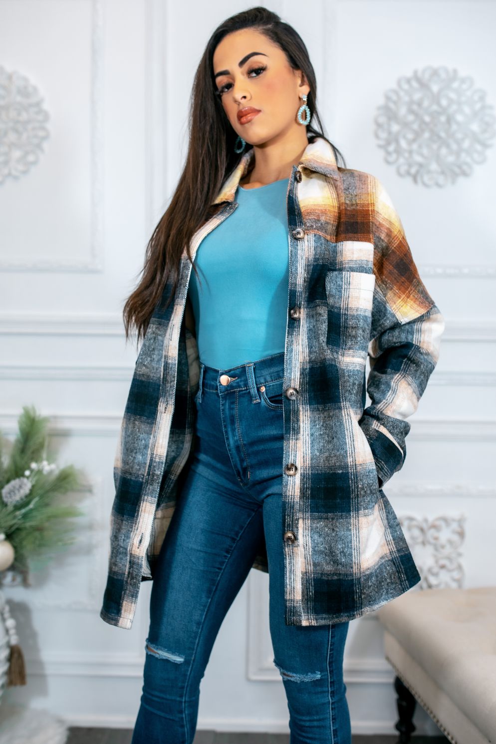 Warmest Walk Oversized Plaid Shacket