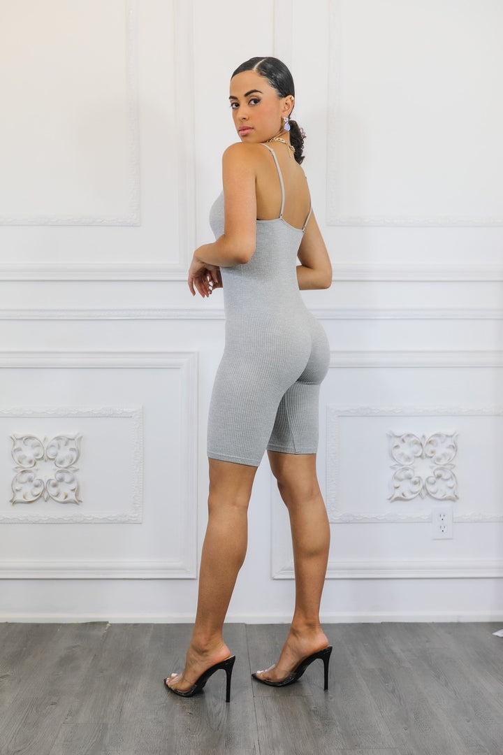 Fitted Sleeveless Seamless Romper