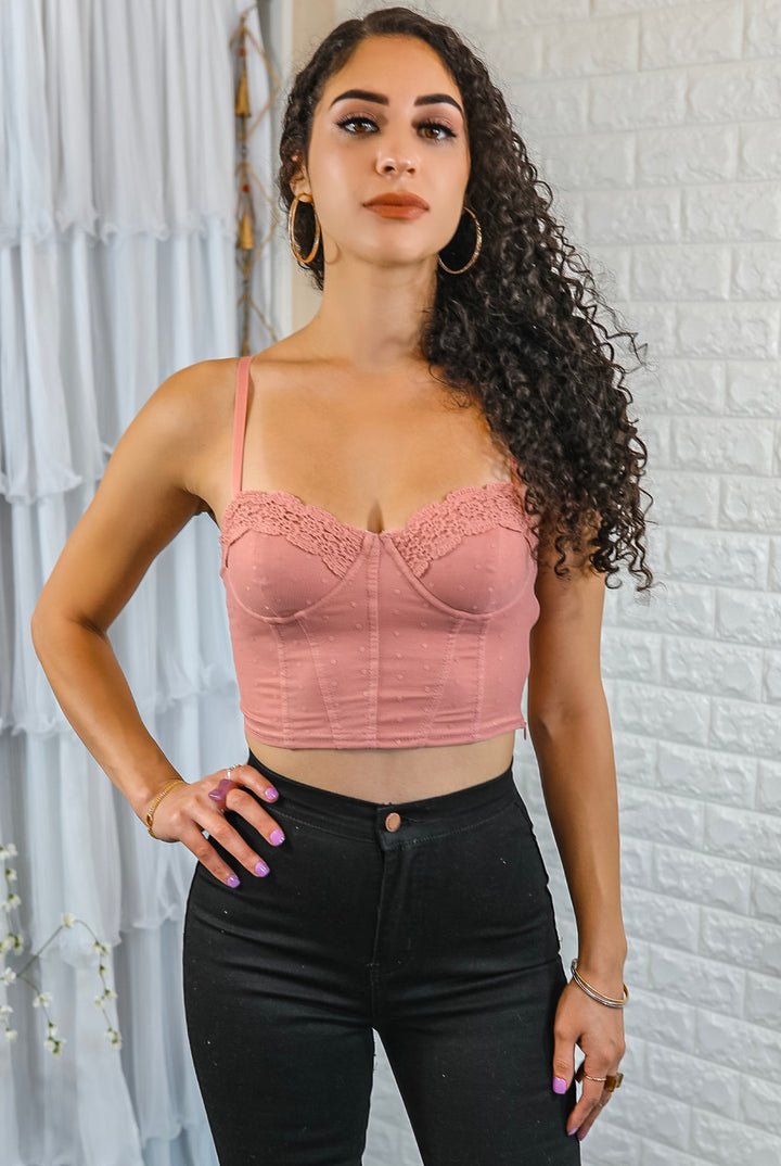 Toya Corset Style Crop Top