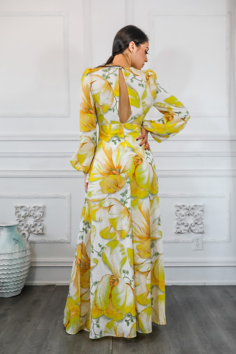 Stunning Ruffle Floral Maxi Dress