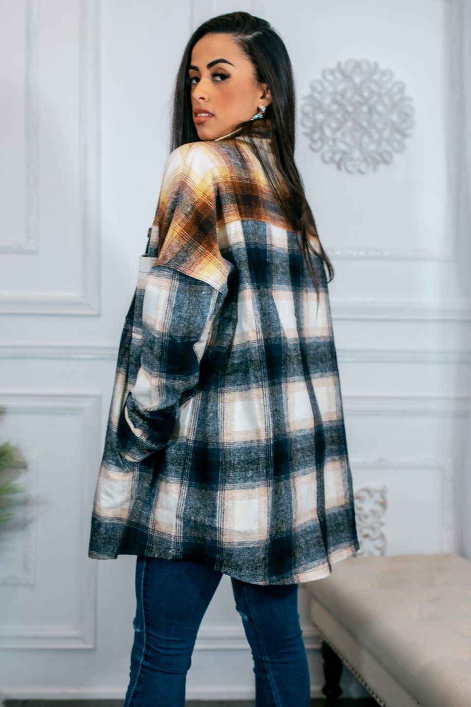 Warmest Walk Oversized Plaid Shacket