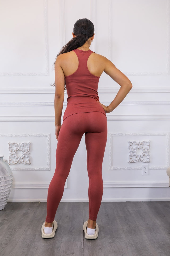 Chillax Ribbed Seamless Lounge Pant Set