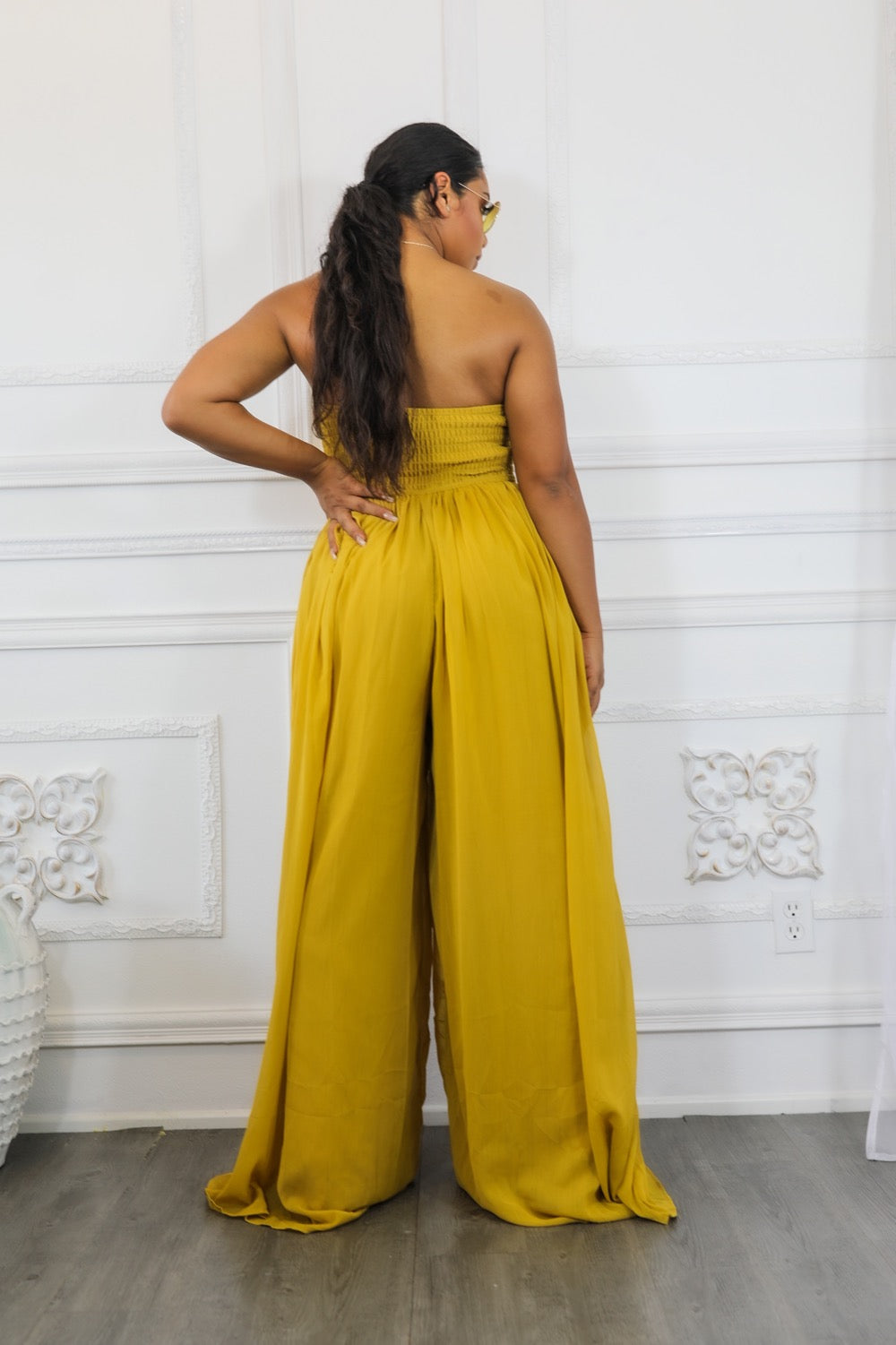 Cherish Me Wide Legged Tube Jumpsuit